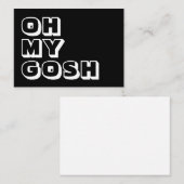 OMG，ああ私の神，神，白黒カード アドバイスカード (正面/裏面)