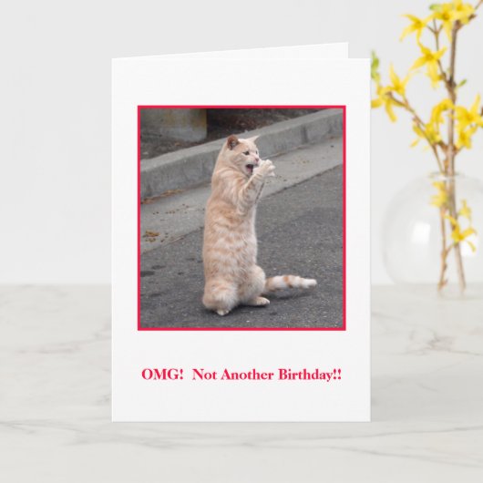 OMG:  ない別の誕生日! カード (黄色い花)