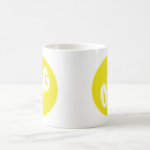 "OMG"のマグ コーヒーマグカップ (中央)