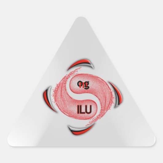 OMG!イユ 三角形シール (正面)