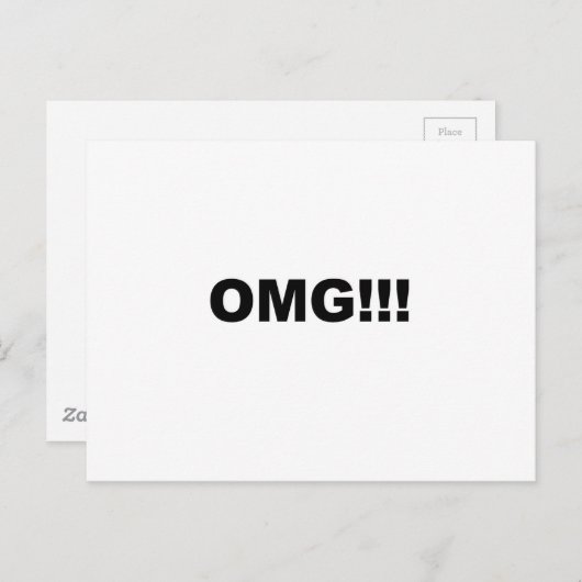 OMG!!! ポストカード (正面/裏面)