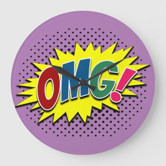 OMG! ラージ壁時計 (正面)