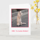 OMG：別の誕生日ではない！ カード (黄色い花)