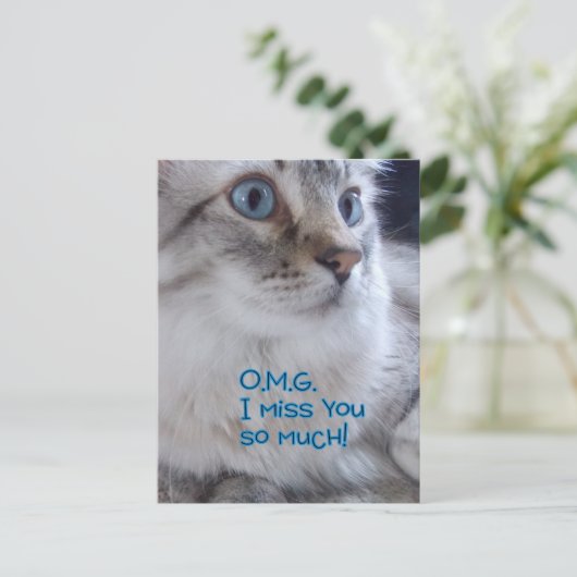 OMG 寂しいよ ポストカード (スタンド正面)