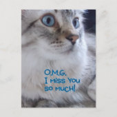 OMG 寂しいよ ポストカード (正面)