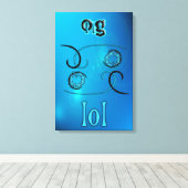 OMG！笑 キャンバスプリント (インサイチュ (ウッドフロア))