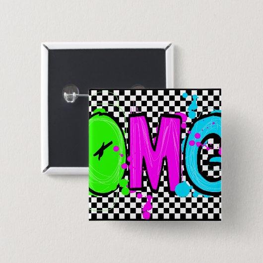 OMG! 缶バッジ (正面&裏面)