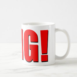 OMG! 赤い コーヒーマグカップ