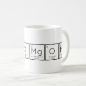 OMG、酸素マグネシウム周期表Pun Coffee Mu コーヒーマグカップ (正面右)