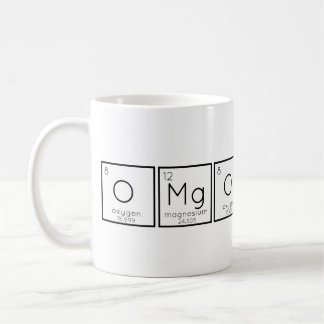 OMG、酸素マグネシウム周期表Pun Coffee Mu コーヒーマグカップ