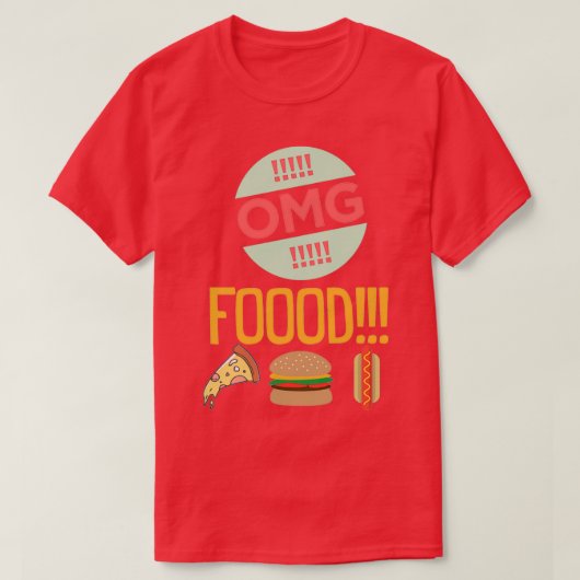 OMG!!!食料!!! Tシャツ (デザイン正面)