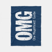 OMG: 1人の壮麗なゴールキーパー(サッカー) フリースブランケット (正面)