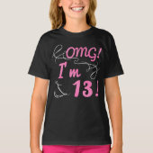 OMG 13誕生日For Girls Tシャツ (正面)