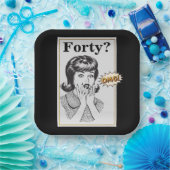 OMG 40th誕生日パーティーおもしろい女性誕生日 ペーパープレート (パーティー)