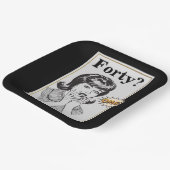 OMG 40th誕生日パーティーおもしろい女性誕生日 ペーパープレート (傾斜あり)