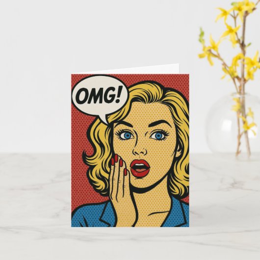 OMG Birthday Card カード (黄色い花)