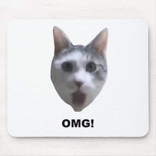 OMG CAT! (何がある見られる彼がか。) マウスパッド (正面)