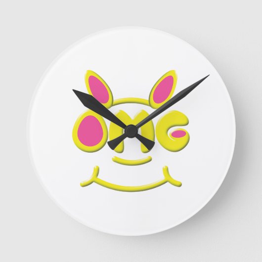 OMG Clock ラウンド壁時計 (正面)