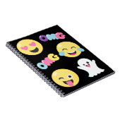 OMG Emojiの感情の螺線形ノート ノートブック (右側)