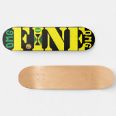 OMG FINE (JAMAICA) 8 1/4" スケートボードデッキ (横)