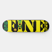 OMG FINE (JAMAICA) 8 1/4" スケートボードデッキ (横)