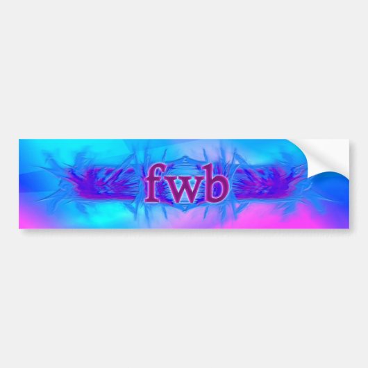 OMG!fwb バンパーステッカー (正面)