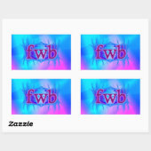 OMG!fwb 長方形シール (シート)
