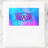 OMG!fwb 長方形シール (バッグ)