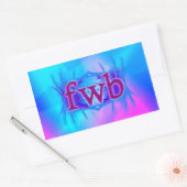 OMG!fwb 長方形シール (封筒)