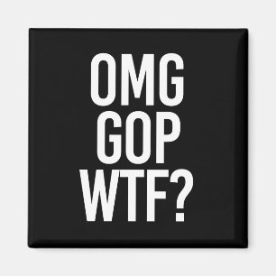 OMG GOP WTF -- – 白 – マグネット