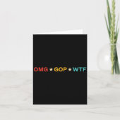 Omg Gop Wtf Vintage Design  カード (正面)