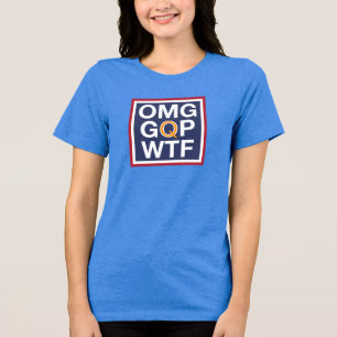 OMG GQP WTF トライブレンドTシャツ