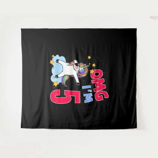 OMG I AM 5 タペストリー (正面(横))