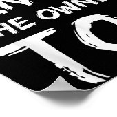 Omg I Know The Owner Two Funny Quote  ポスター (角)