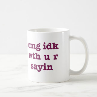 OMG IDKのマグ コーヒーマグカップ