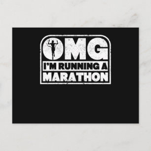 OMG I'm A ランニング Marathon First 26.2マイル ポストカード