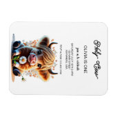 OMG I'm a Cow Girl 1st Birthday招待状 マグネット (横)