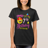 Omg It私の7誕生日女の子7歳の誕生日 Tシャツ (正面)