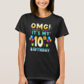OMG Its My 10誕生日10歳パーティーB Tシャツ (正面)