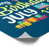 OMG It's My Birthday On July 12th Happy Dad Mom ポスター (角)