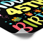 Omg Its My Daddys 45th Birthday Sweet 45 Years Old ポスター (角)