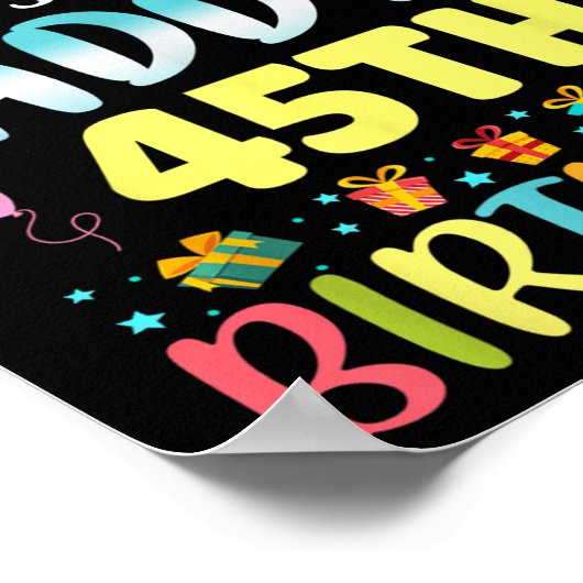 Omg Its My Daddys 45th Birthday Sweet 45 Years Old ポスター (角)