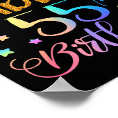 Omg Its My Daddys 55th Birthday Sweet 55 Years Old ポスター (角)