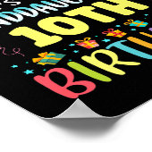 Omg Its My Granddaughters 10th Birthday Sweet 10 Y ポスター (角)