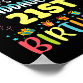 Omg Its My Granddaughters 21st Birthday Sweet 21 Y ポスター (角)