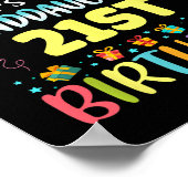 Omg Its My Granddaughters 21st Birthday Sweet 21 Y ポスター (角)