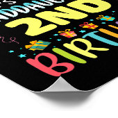 Omg Its My Granddaughters 2nd Birthday Sweet 2 Yea ポスター (角)