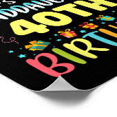 Omg Its My Granddaughters 40th Birthday Sweet 40 Y ポスター (角)