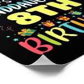 Omg Its My Granddaughters 8th Birthday Sweet 8 Yea ポスター (角)