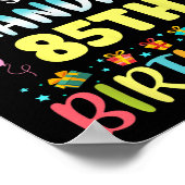 Omg Its My Grandpas 85th Birthday Sweet 85 Years O ポスター (角)